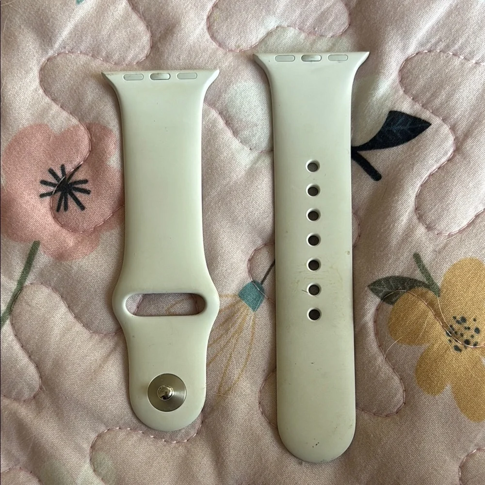 White Silicone Smartwatch Band Apple 38 mm s/m